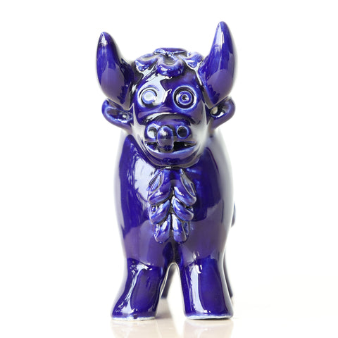 Toro de Pucará 13 cm – Cerámica Artesanal Peruana Decorativa Hecha a Mano