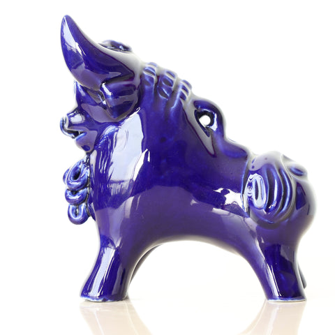 Toro de Pucará 13 cm – Cerámica Artesanal Peruana Decorativa Hecha a Mano