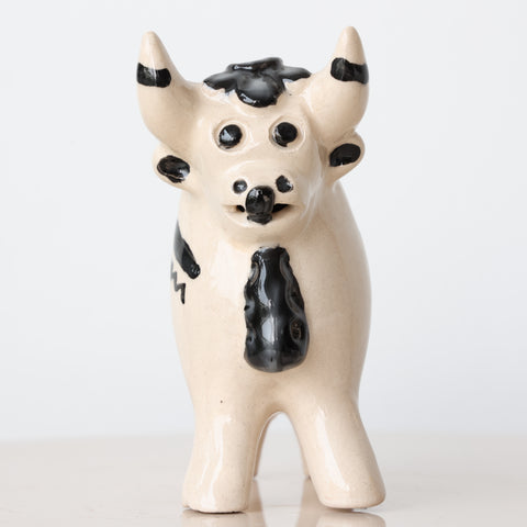 Toro de Pucará 13 cm – Cerámica Artesanal Peruana Decorativa Hecha a Mano