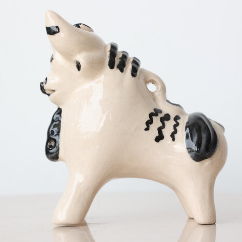 Toro de Pucará 13 cm – Cerámica Artesanal Peruana Decorativa Hecha a Mano