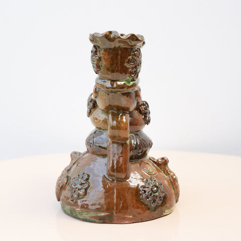 🕯️✨ Candelabro Andino 15 cm – Cerámica Artesanal ✨