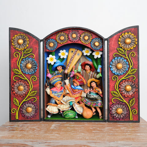 Retablo Andino "Carnaval Ayacuchano"