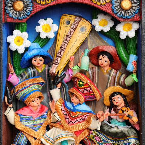 Retablo Andino "Carnaval Ayacuchano"