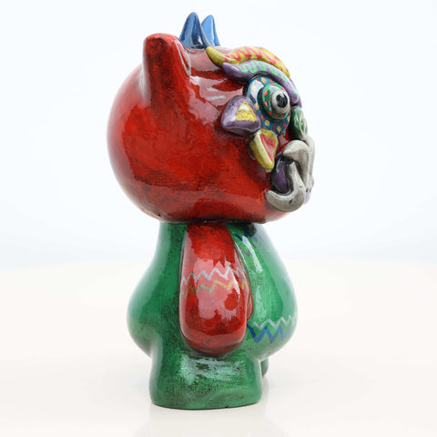 ✨ Ícaro Gato Michi 15 cm – Cerámica Iconográfica ✨