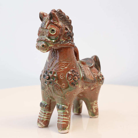 🐎✨ Caballo de Pucará Barroco Rústico 14 cm – Cerámica Artesanal ✨