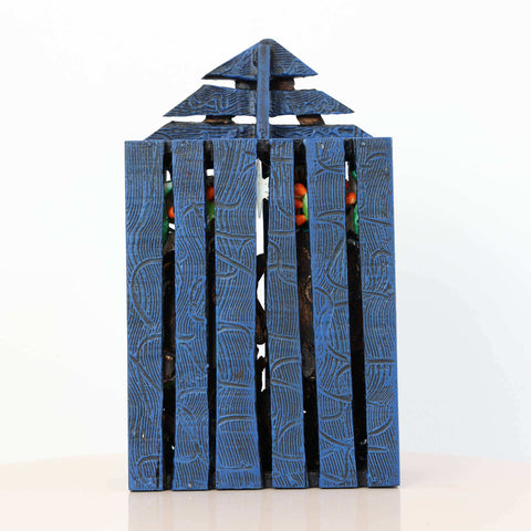 🌟✨ Retablo Andino Nacimiento Azul de 25 cm ✨