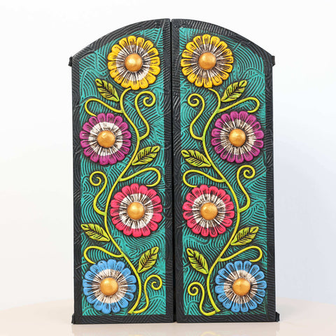 🌟✨ Retablo Andino Nacimiento Turquesa de 29 cm ✨