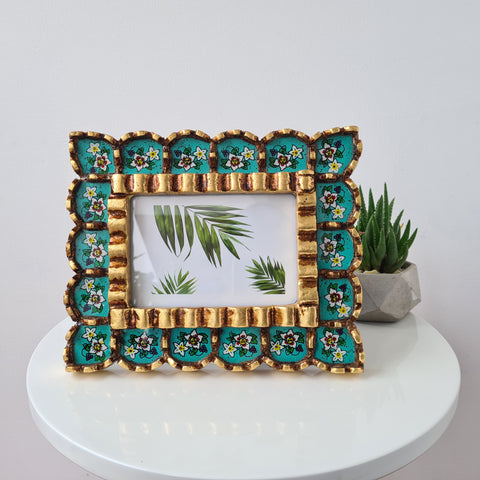 ✨ Portafotos turquesa 25 × 20 cm