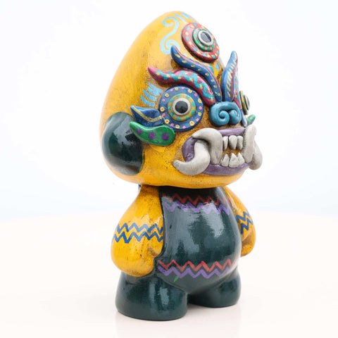 🛡️🌿 Ícaro Guardián 15 cm – Cerámica Iconográfica ✨