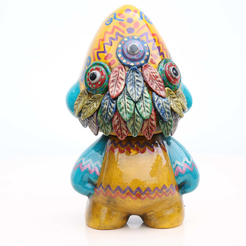 🛡️🌿 Ícaro Guardián 15 cm – Cerámica Iconográfica ✨