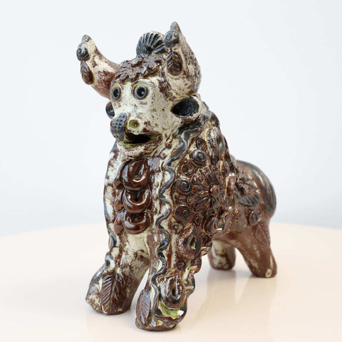 🐂✨ Toro de Pucará Barroco Rústico 17 cm – Cerámica Envejecida ✨