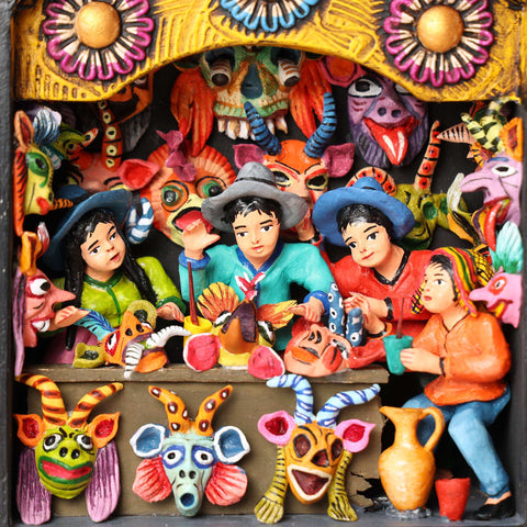 🎨✨ Retablo Andino Elaboración de Máscaras ✨