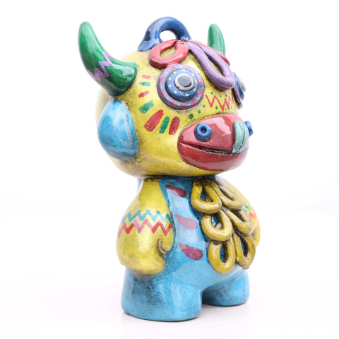 🐂✨ Ícaro Toro de Pucará 15 cm – Cerámica Iconográfica ✨