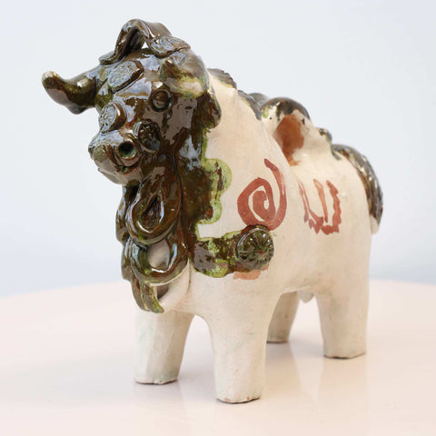 🐂✨ Toro de Pucará Barroco Rústico 16 cm – Cerámica Envejecida ✨