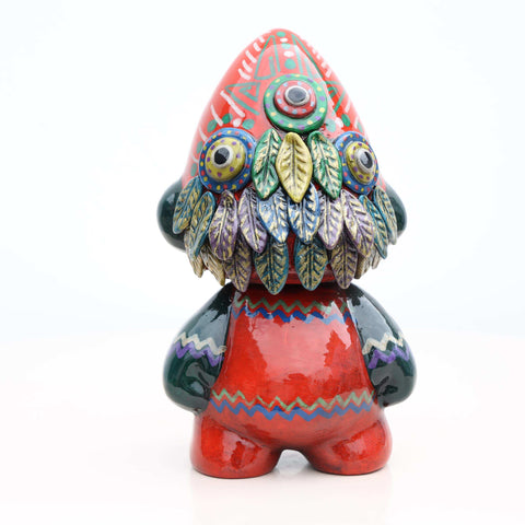 🛡️🌿 Ícaro Guardián 15 cm – Cerámica Iconográfica ✨