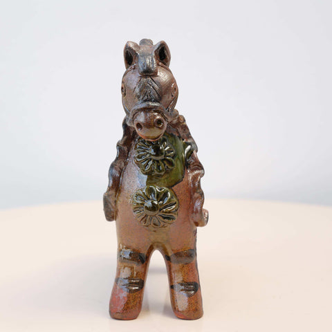 🐎✨ Caballo de Pucará Barroco Rústico 14 cm – Cerámica Artesanal ✨