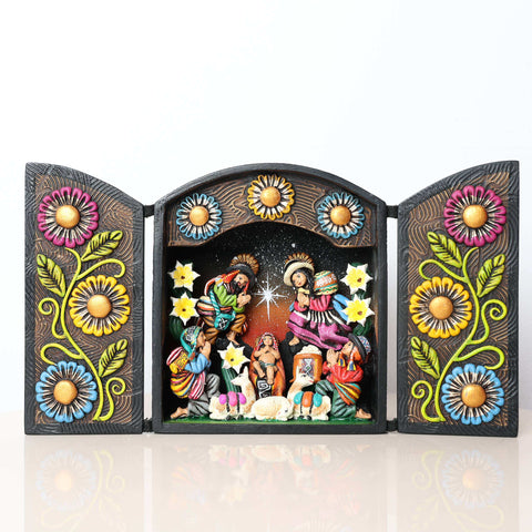 🎨✨ Retablo Andino Nacimiento Tradicional ✨