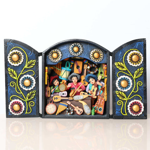 🎨✨ Retablo Andino Taller de Instrumentos Musicales ✨