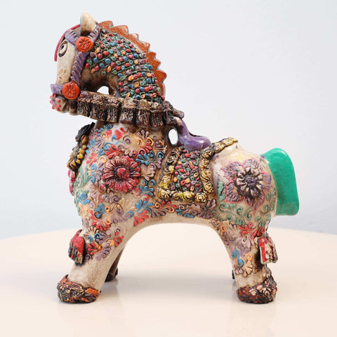 🐎✨ Caballo de Pucará Premium 20 cm – Cerámica Artesanal ✨
