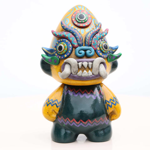 🛡️🌿 Ícaro Guardián 15 cm – Cerámica Iconográfica ✨