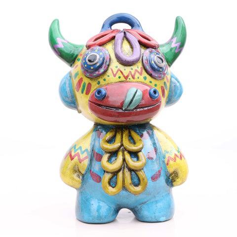 🐂✨ Ícaro Toro de Pucará 15 cm – Cerámica Iconográfica ✨