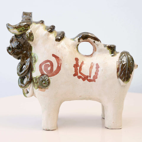 🐂✨ Toro de Pucará Barroco Rústico 16 cm – Cerámica Envejecida ✨