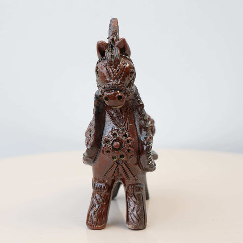 🐎✨ Caballo de Pucará Barroco Rústico 14 cm – Cerámica Artesanal ✨