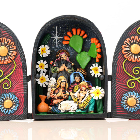 🌟✨ Retablo Andino Capilla “Nacimiento” de 14 × 22 cm ✨
