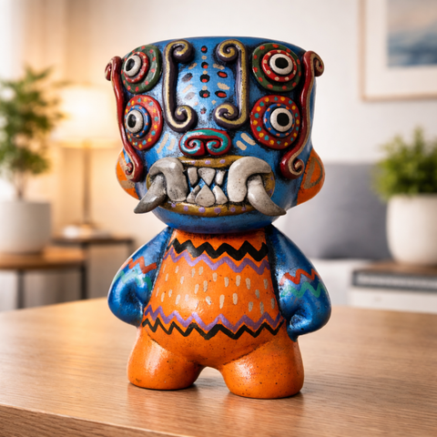 🏺✨ Ícaro Cuchimilco 15 cm – Cerámica Iconográfica ✨