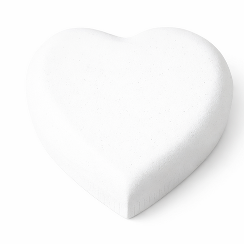 🤍 Corazón Decorativo Marfil 13 cm – Madera Tallada