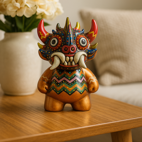 🐲 Ícaro Decorativo de Cerámica “Diablillo Andino Cobre”