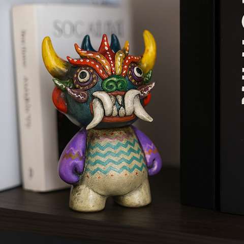 🧿 Ícaro Cerámico de la Diablada — Figura Decorativa Artesanal (15 cm)
