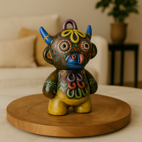 🐃 Figura Artesanal "Toro de Pucará Contemporáneo" — Edición Especial 15 cm
