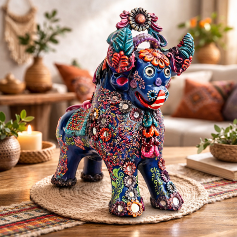 ✨🐂 Toro de Pucará 37cm Premium Brocateado – Edición Especial ✨🐂