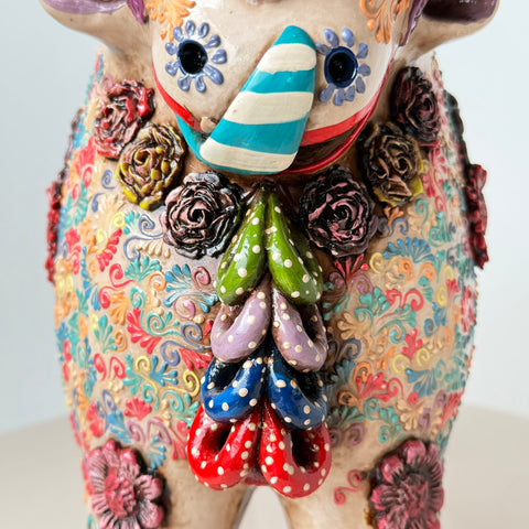 🐂✨ Toro de Pucará Premium Brocateado 31cm  ✨