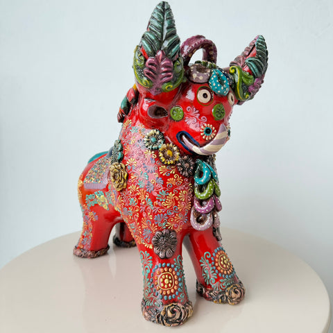 🐂✨ Toro de Pucará Premium Brocateado 31cm  ✨