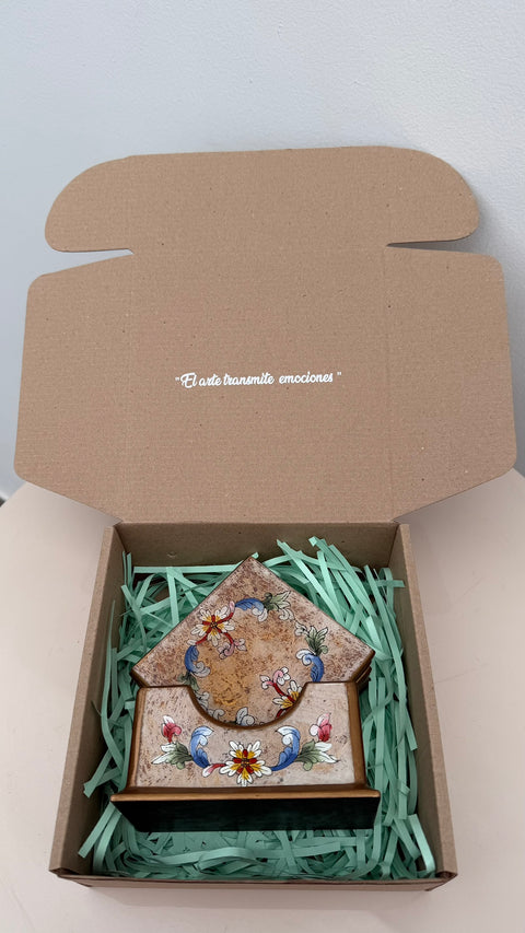 ✨🍷 Posavaso Decorativo – Marfil ✨🍷