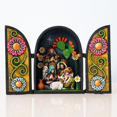 🌟 Retablo Nacimiento Pequeño – Arte Popular Hecho a Mano 🎨