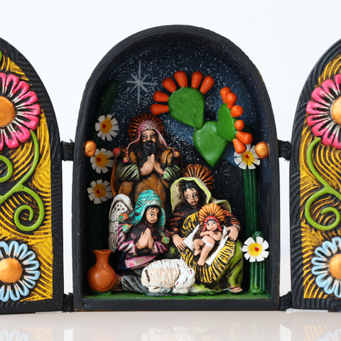 🌟 Retablo Nacimiento Pequeño – Arte Popular Hecho a Mano 🎨