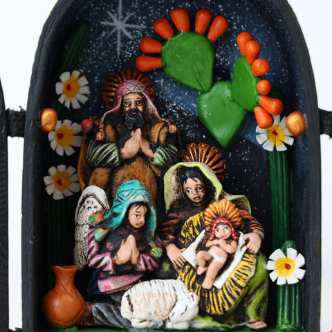 🌟 Retablo Nacimiento Pequeño – Arte Popular Hecho a Mano 🎨