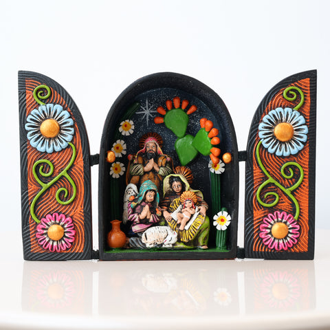 🌟 Retablo Nacimiento Pequeño – Arte Popular Hecho a Mano 🎨