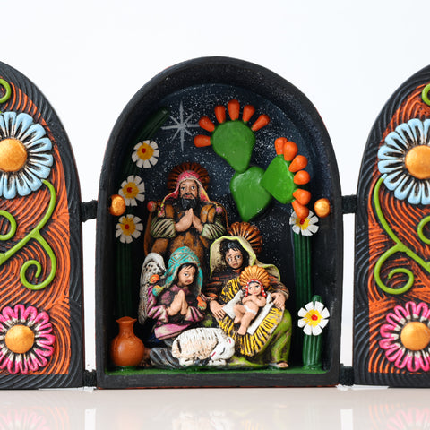🌟 Retablo Nacimiento Pequeño – Arte Popular Hecho a Mano 🎨