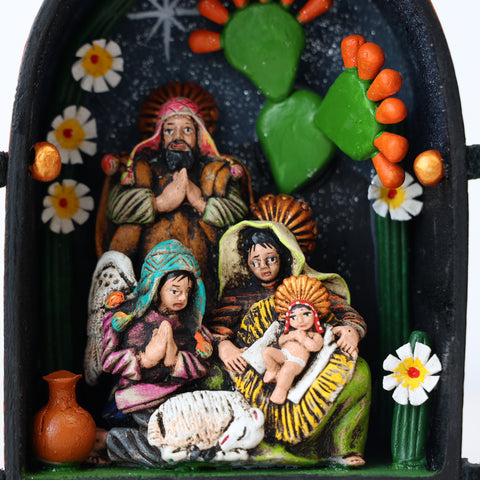🌟 Retablo Nacimiento Pequeño – Arte Popular Hecho a Mano 🎨