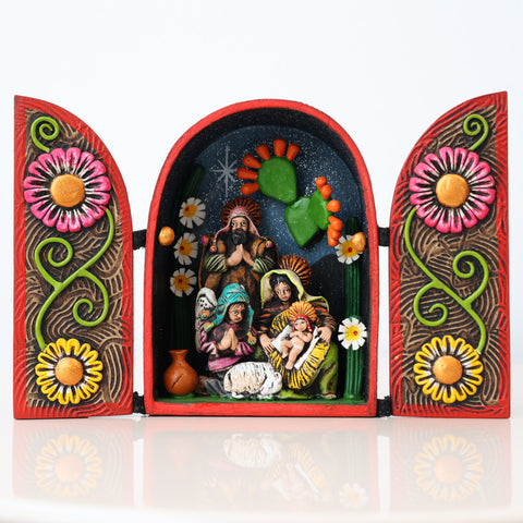 🌟 Retablo Nacimiento Pequeño – Arte Popular Hecho a Mano 🎨