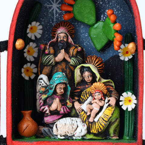 🌟 Retablo Nacimiento Pequeño – Arte Popular Hecho a Mano 🎨