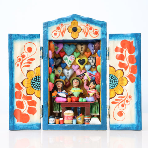 💕 Retablo Te Amo  – Arte Popular Hecho a Mano 🎨