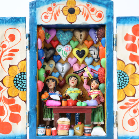 💕 Retablo Te Amo  – Arte Popular Hecho a Mano 🎨