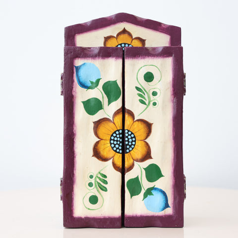 🎭 Retablo Máscaras Andinas – Arte Popular Hecho a Mano 🎨