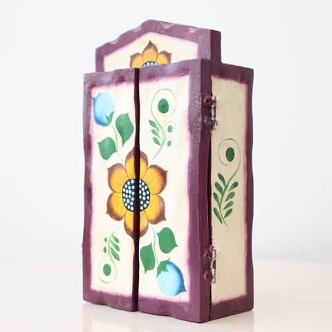 🎭 Retablo Máscaras Andinas – Arte Popular Hecho a Mano 🎨