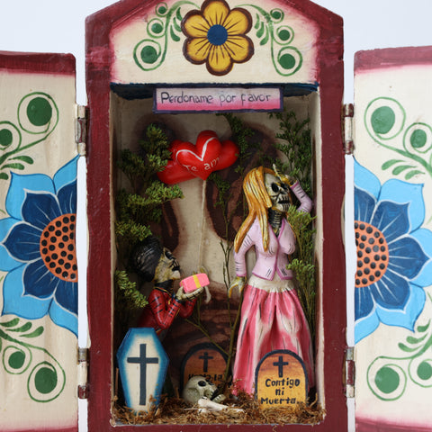 💀 Retablo “Te amare por siempre ” – Amor Eterno Hecho a Mano 🎨